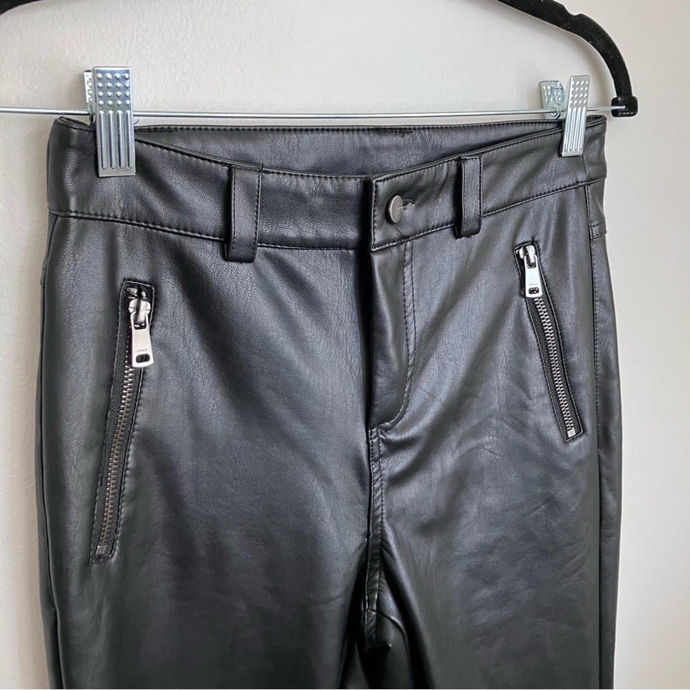 ONLY Faux Leather Moto Pants Leggings